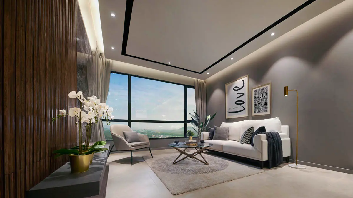 phòng khách căn hộ stc tân phú